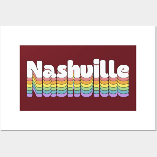 Nashville  // Retro Typography Design Posters and Art